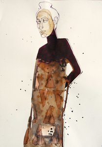 Elegant modefigur av Doris Schmitz