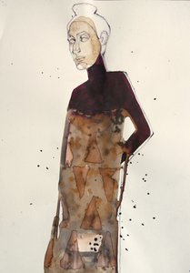 Elegant modefigur av Doris Schmitz