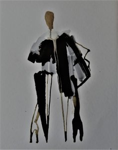 Elegant modefigur av Doris Schmitz