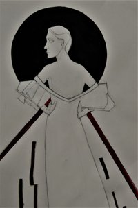 Elegant modesilhuett av Doris Schmitz