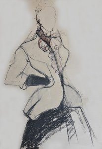 Elegant modeskiss av Doris Schmitz