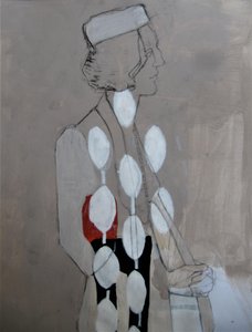 En elegant kvinnas profil av Doris Schmitz