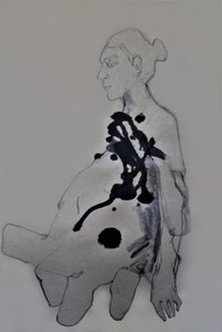 Figur i mörkt bläck av Doris Schmitz