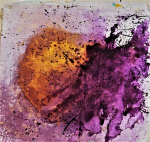 Guld-lila explosion av Doris Schmitz