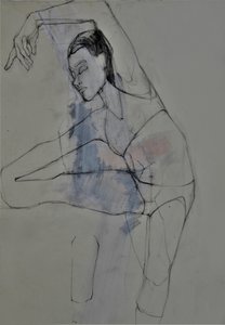 Skiss av en graciös figur av Doris Schmitz