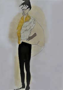 Modern modeillustration av Doris Schmitz