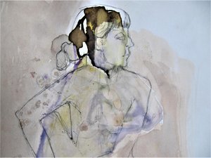 Pastellporträtt av Doris Schmitz