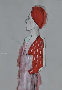 Kvinnan med den röda turbanen av Doris Schmitz