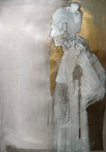 Lugn abstrakt guldfigur