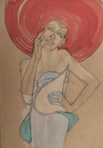 Kvinnan med den röda hatten av Doris Schmitz