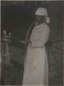 Kvinna på spinninghjulet