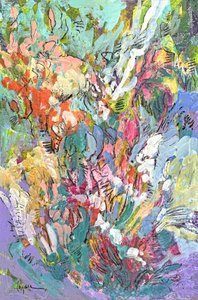 Färgglada abstrakta blommor av Dorothy Fagan