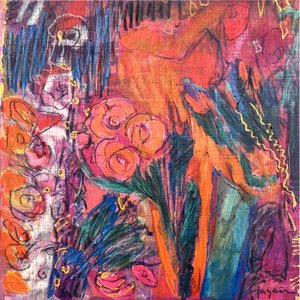 Livfulla abstrakta blommor av Dorothy Fagan