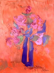 En bukett i livfull rosa av Dorothy Fagan