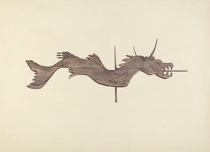 Dragon väderflöjel av Dorothy Hay Jensen