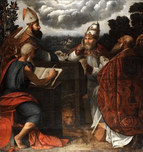 Fyra kyrkofäders tvist om den obefläckade avlelsen, 1541