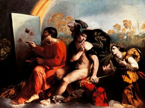 Jupiter och målare, av Dosso Dossi av Dosso Dossi