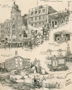 Skisser av London från oktober 1901 (gravyr) av Douglas Macpherson