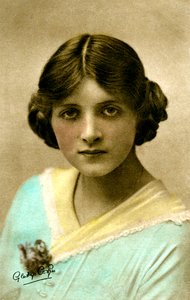 Gladys Cooper 1888-1971, engelsk skådespelerska, tidigt 1900-tal.