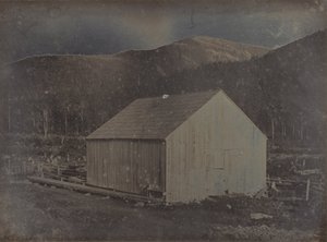 Vy över en lada i New Hampshire av Dr. Samuel A. Bemis