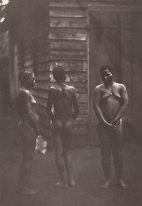 Tre madagaskiska kvinnor (plansch 30),1863 (foto) av Désiré Charnay