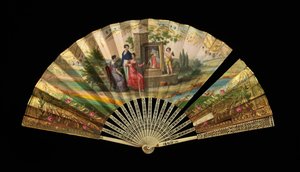 Fan, franska, 1820-30.