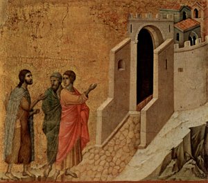 Duccio di Buoninsegna Emaus av Duccio di Buoninsegna