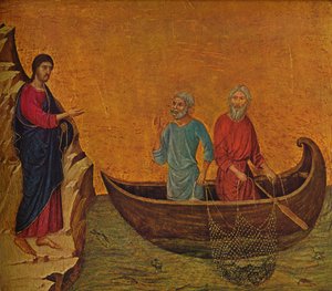 Apostlarnas kallelse Petrus och Andreas, 1308-1311