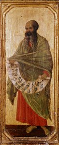 Profeten Malachie Detrempe på trä av Duccio di Buoninsegna (1255-1318 / 9) 1308-1311 Mått 42,5x16 cm Siena, Museo del Opera Metropolitana av Duccio di Buoninsegna