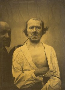 Ett avslappnat uttryck vänster, Avsky höger, 1854-1856, tryckt 1862.