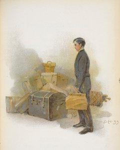 En järnvägsportier. av Dudley Hardy