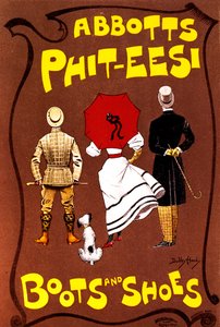Abbotts Phit-Eesi stövlar och skor, c1887-1922 av Dudley Hardy