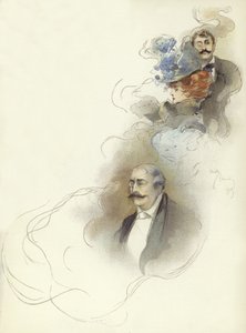 Karaktärer på Savoy-middag av Dudley Hardy