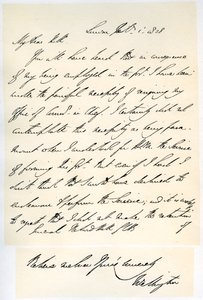 Brev från hertigen av Wellington till general Rowland Hill, 1 februari 1828. av Duke of Wellington