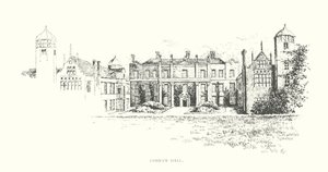Cobham Hall (litografi) av Duncan Moul