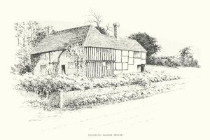 Filching Manor House (litografi) av Duncan Moul