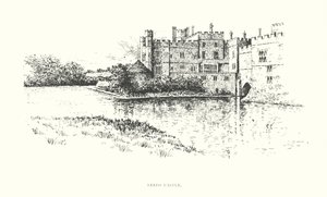 Leeds slott (litografi) av Duncan Moul