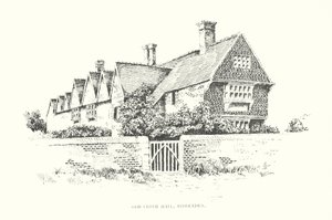 Old Cloth Hall, Biddenden (litografi)