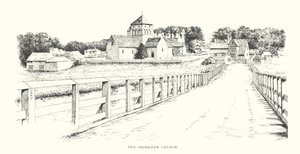 Old Shoreham Church (litografi) av Duncan Moul