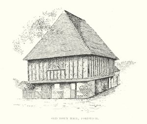 Gamla rådhuset, Fordwich (litografi) av Duncan Moul