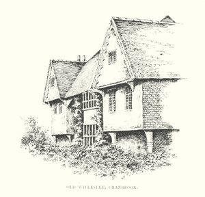 Old Willesley, Cranbrook (litografi) av Duncan Moul