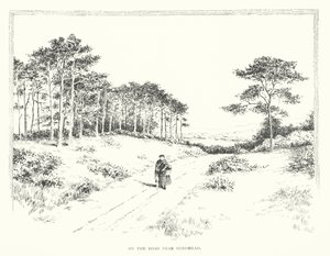 På vägen nära Hindhead (litografi) av Duncan Moul