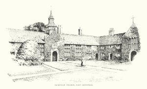 Sackville College, East Grinstead (litografi) av Duncan Moul