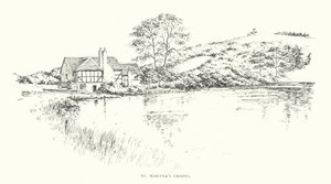 St Marthas kapell (litografi) av Duncan Moul