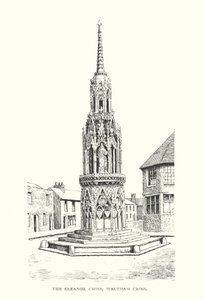 The Eleanor Cross, Waltham Cross (litografi)