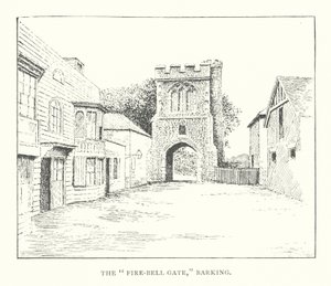 "Fire-Bell Gate", Barking (litografi)
