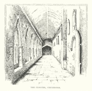 Klostret, Chichester (litografi)