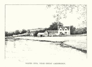 Water End, nära Great Gaddesden (litografi) av Duncan Moul