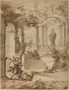 Allegori till ära för en gentleman av Dutch 17th Century