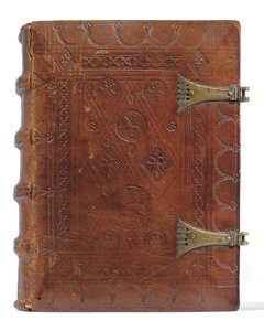 Timmebok och bönbok på holländska, Nedre Rheinland, Emmerich, Cleves, ca 1480 (bläck & pigment på veläng och papper, bunden i kalvskinn över brädor med metallspännen) av Dutch School